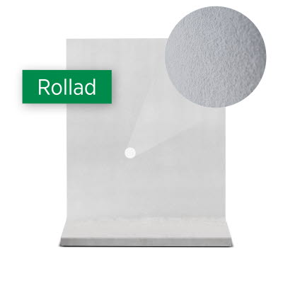 Bilden visar hur en rollad stödmur ser ut.