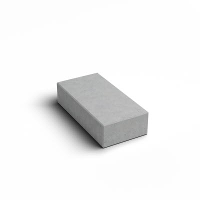 Flexiblock Hel Slät topp, Naturgrå