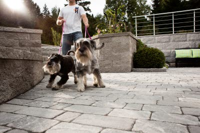 S:t Eriks® marksten, Rustik struktur i miljö, grafit mix