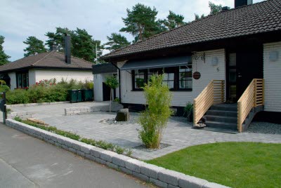 S:t Eriks® marksten, Rustik struktur i miljö, grafit mix