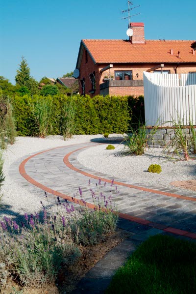 S:t Eriks® marksten, Rustik struktur i miljö, grafit mix och ventia mix