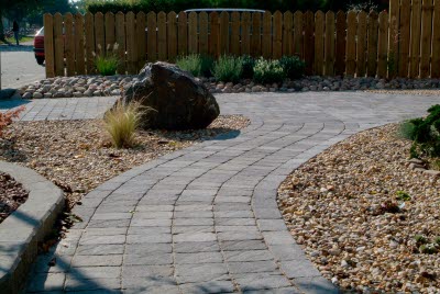 S:t Eriks® marksten, Rustik struktur i miljö, grafit mix